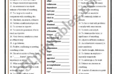 Business Vocabulary Crossword Puzzle 1 with Key ESL Worksheet By Douglas