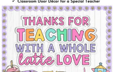 Coffee Theme Teacher Appreciation Bulletin Board Kit digital Download Etsy