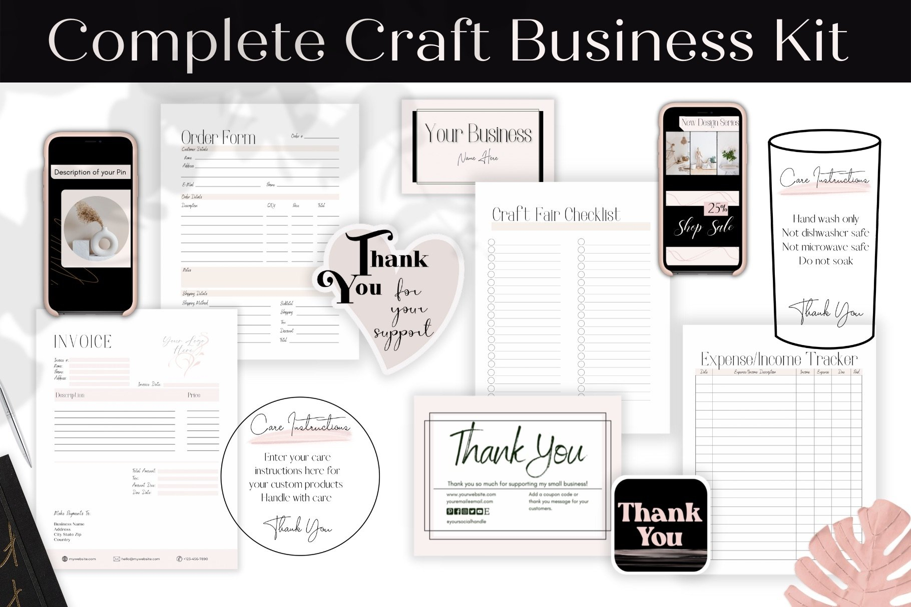 Complete Craft Business Planner Kit Printables And Template