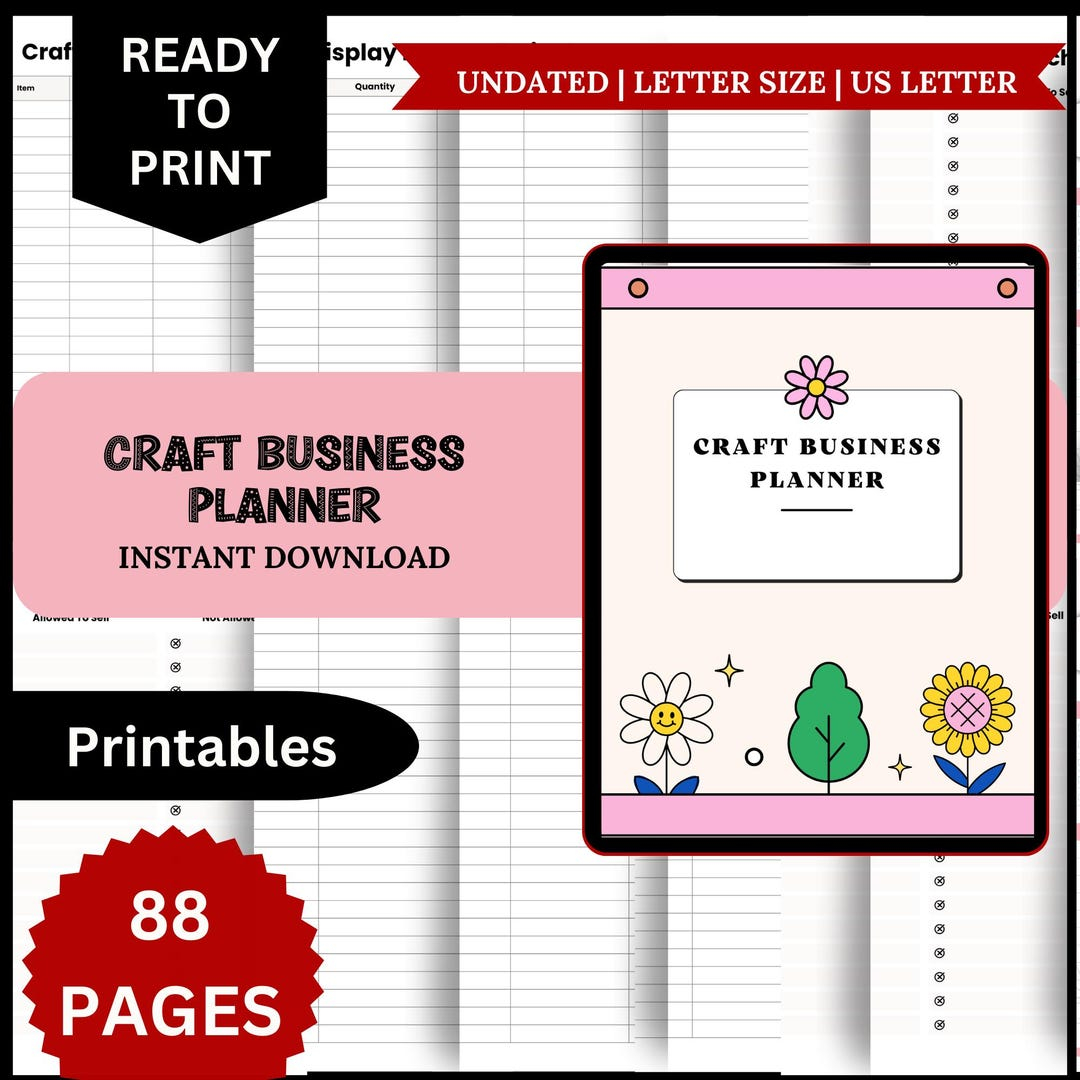 Free Printable Craft Business Planner
