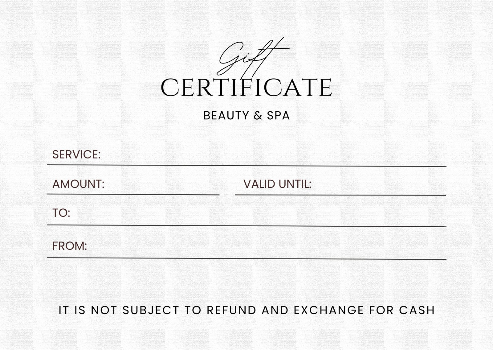 Custom Gift Certificates Printable Gift Cards Canva