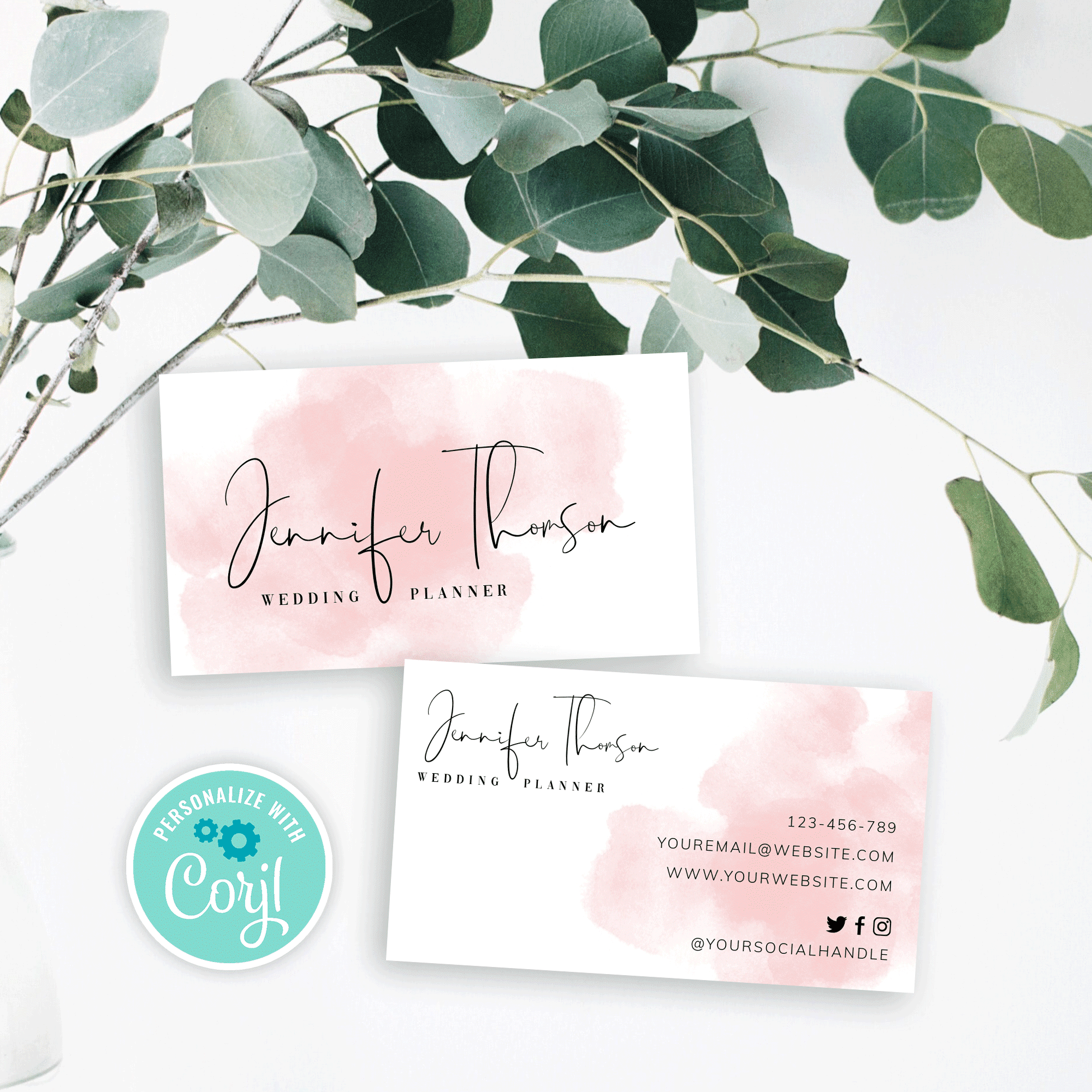 DIY Business Card Template Design Your Own Business ID Cards