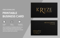 Double Sided Black Business Card Free Google Docs Template By Gdoc On Dribbble