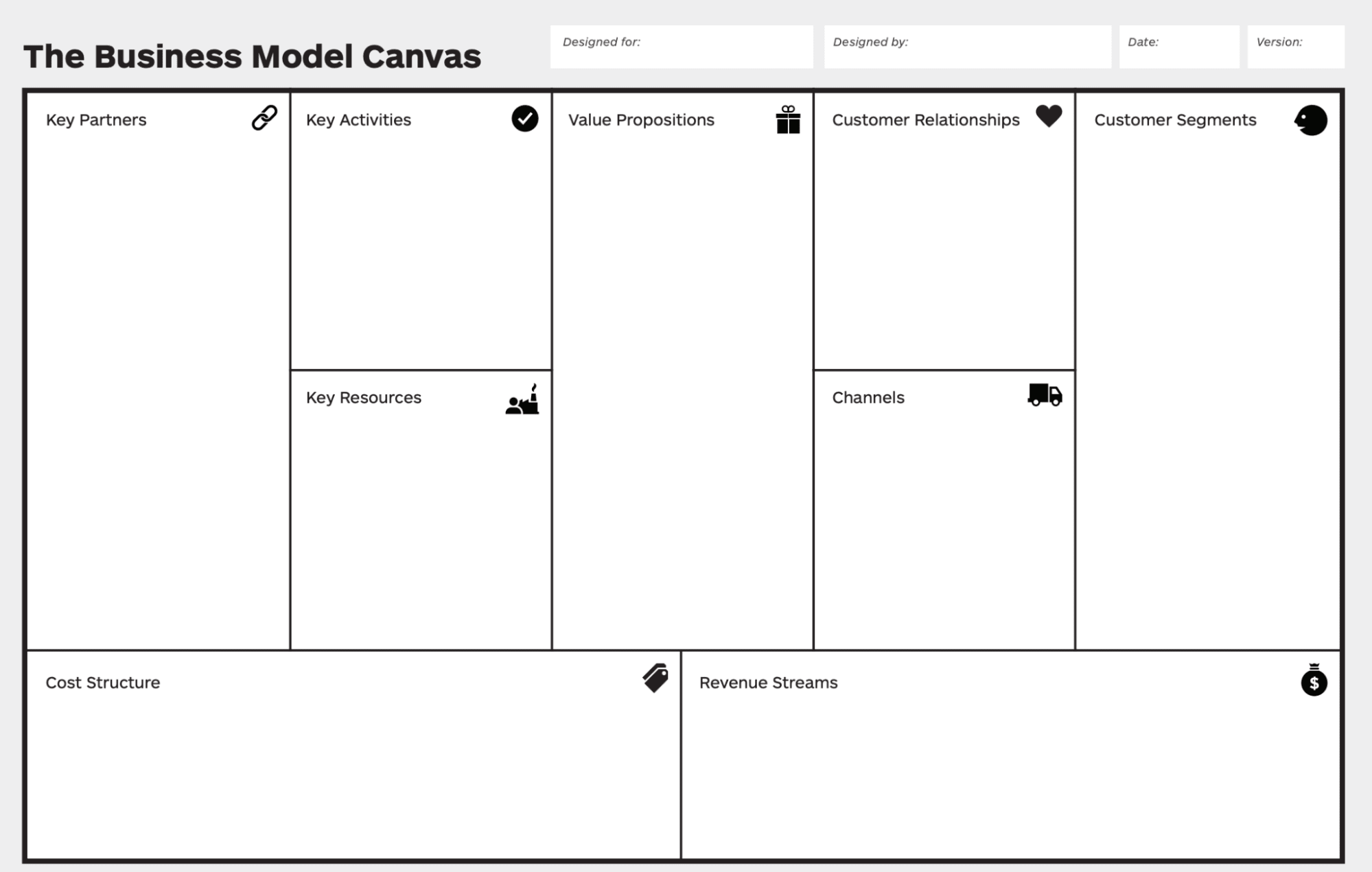 Printable One Page Business Plan Template