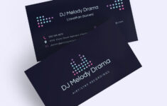 Elegant DJ Business Card Template In Publisher Word Pages Google Docs Download Template