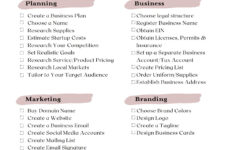 Elegant Small Business Startup Checklist Printable PDF Etsy