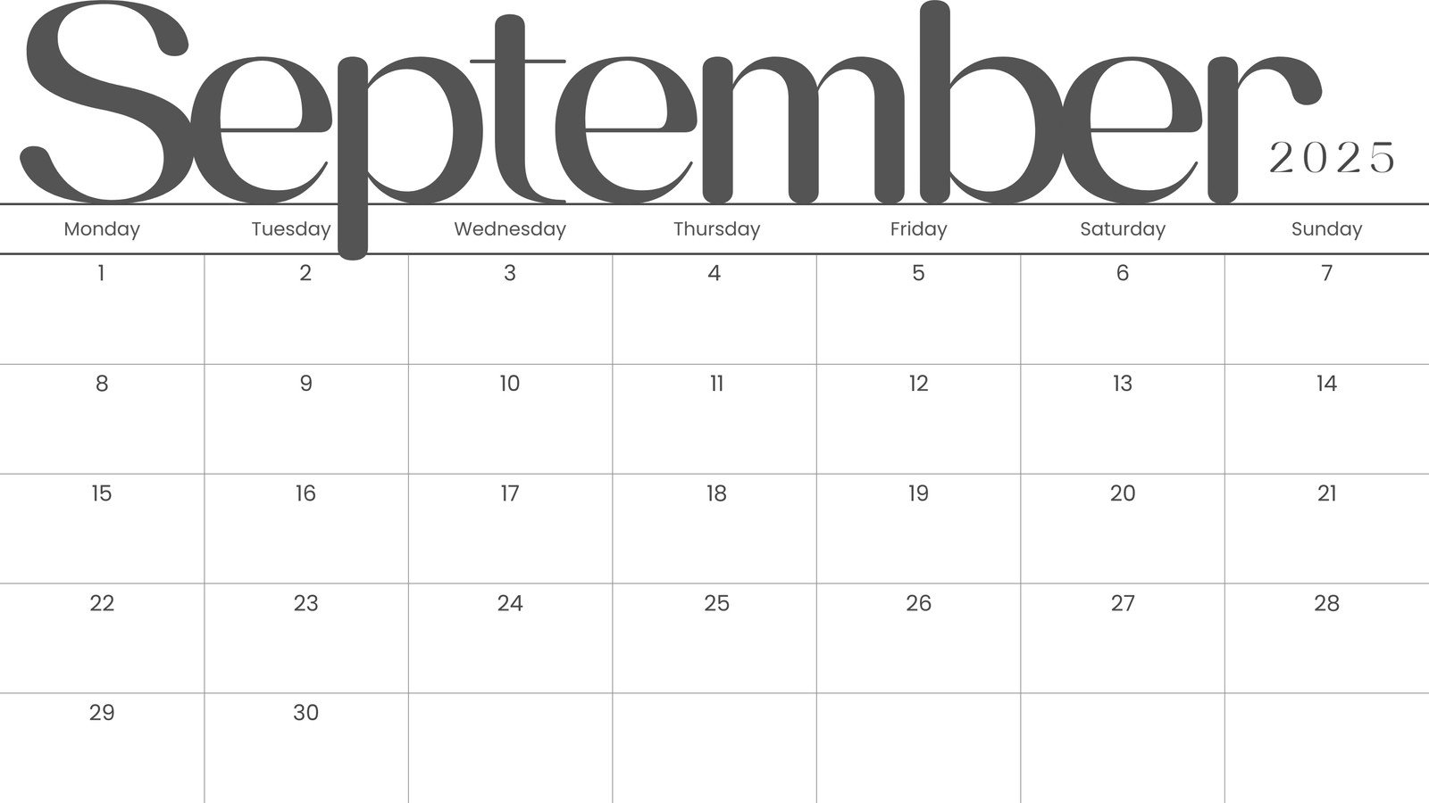 Free Printable Business Calendar