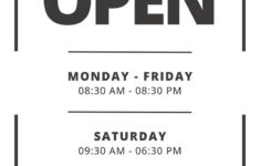 Free And Customizable Opening Hour Templates Canva