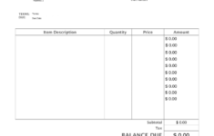 Free Blank Invoice Templates 30 PDF EForms