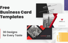 Free Business Card Templates 30 Designs For Every Taste GraphicMam