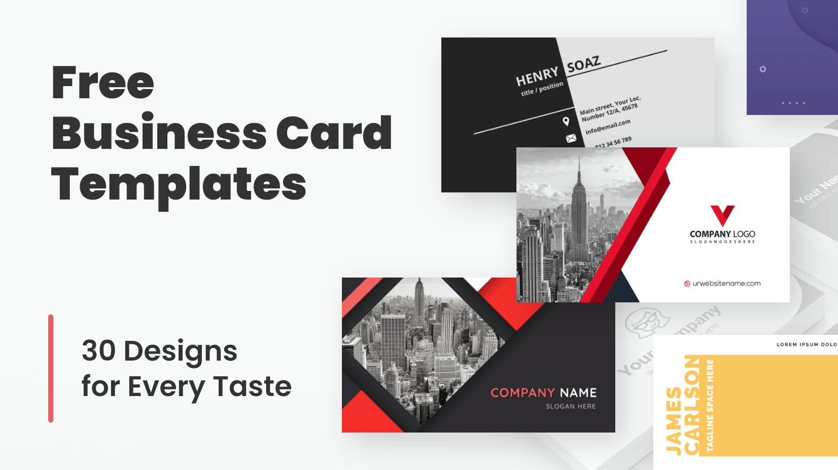 Free Printable Double Sided Business Cards