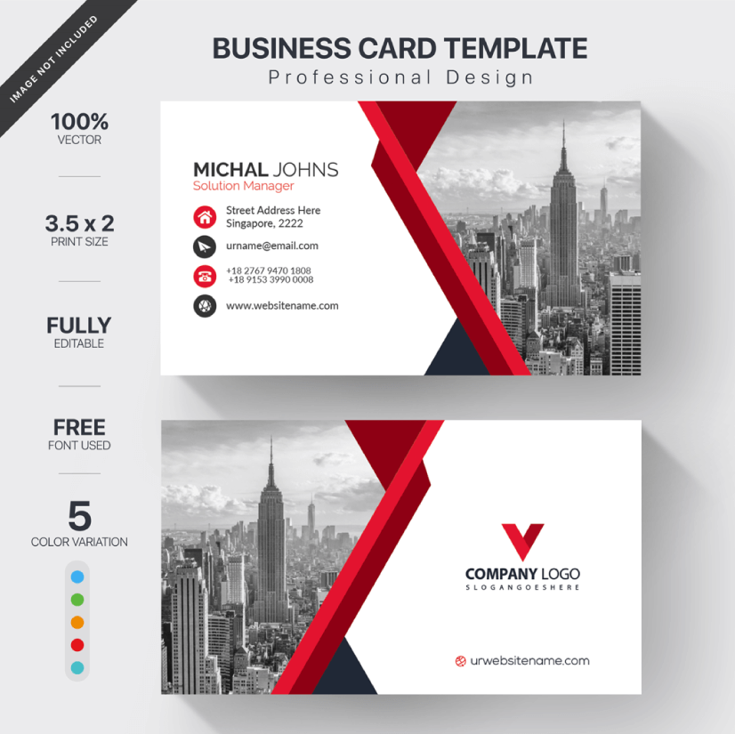 Free Business Card Templates 30 Designs For Every Taste GraphicMam