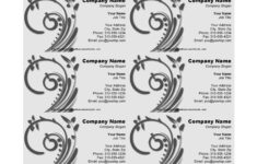 Free Business Card Templates Print At Home Russellkaithalyca1972 s Ownd