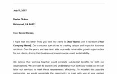 Free Business Letter Templates Editable And Printable