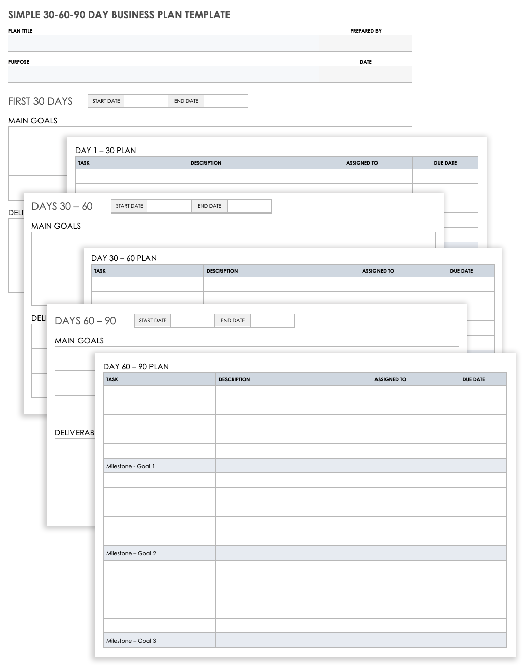 Printable Business Plan Template Word Doc
