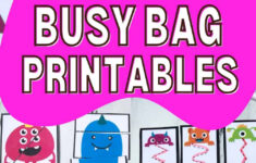 Free Busy Bag Printables Two Pink Peonies