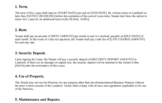 Free Commercial Lease Agreement Template PDF LawDistrict