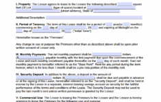 Free Commercial Rental Lease Agreement Templates PDF Word