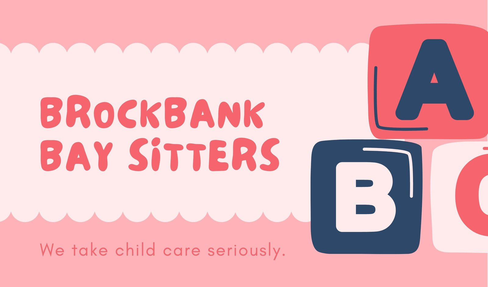 Free Custom Printable Babysitting Business Cards Canva