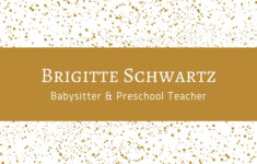 Free Custom Printable Babysitting Business Cards Canva