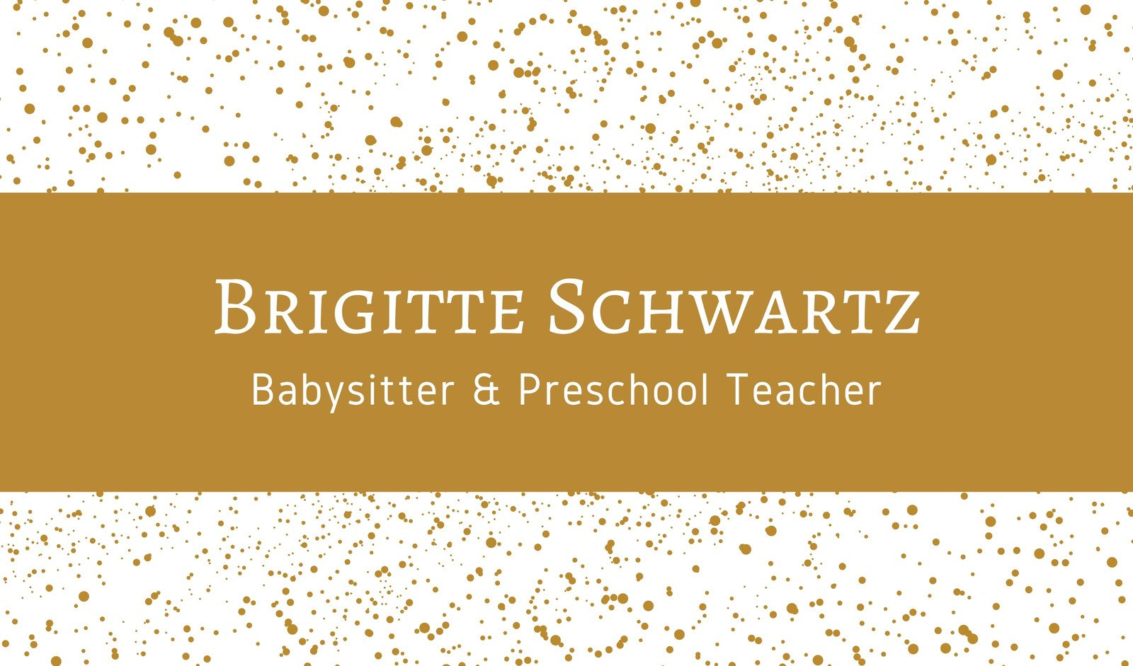Free Printable Babysitting Business Cards
