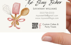 Free Custom Printable Bakery Business Card Templates Designs Better Baker Club