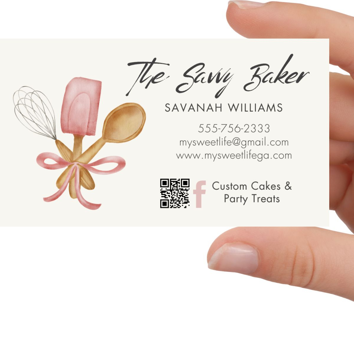 Free Custom Printable Bakery Business Card Templates Designs Better Baker Club