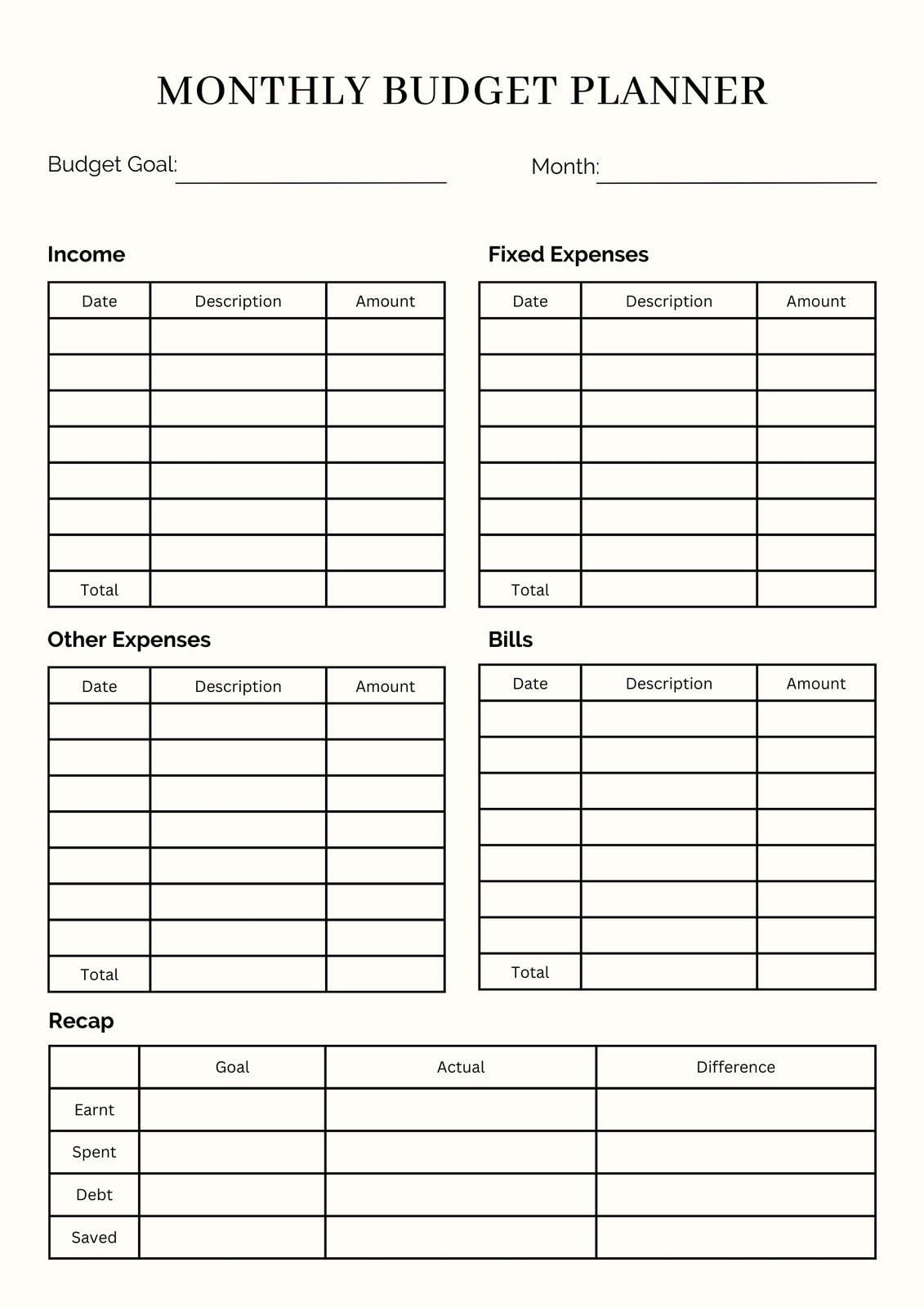 Business Binder Free Printables