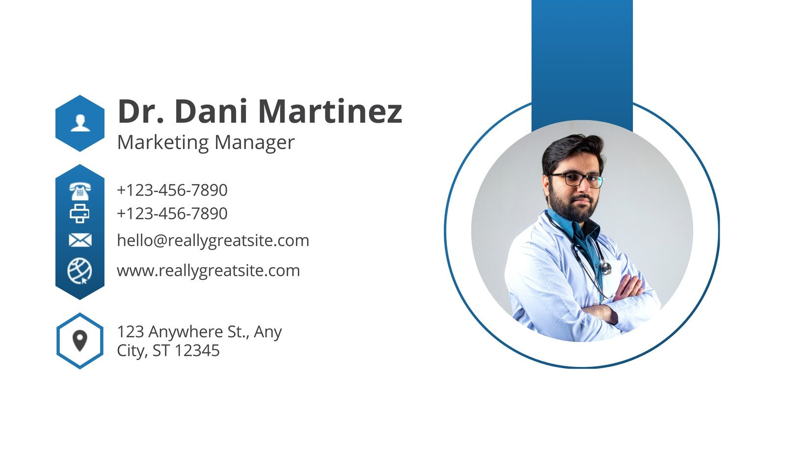 Free Custom Printable Medical Business Cards Canva