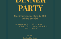 Free Formal Invitation Templates Editable And Printable