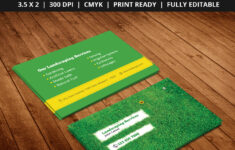 Free Landscaping Business Card Template PSD Behance