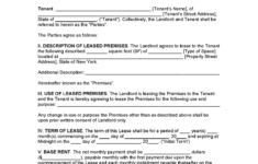 Free New York Commercial Lease Agreement PDF MS Word