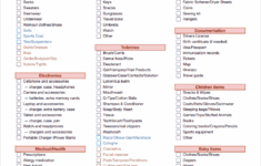 Free Packing List Template For Vacation Travel Or College