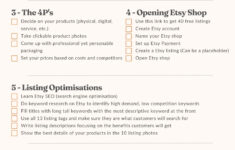 Free PDF Checklist For Opening Your New Etsy Shop