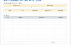 Free PDF Expense Report Templates And Forms Smartsheet