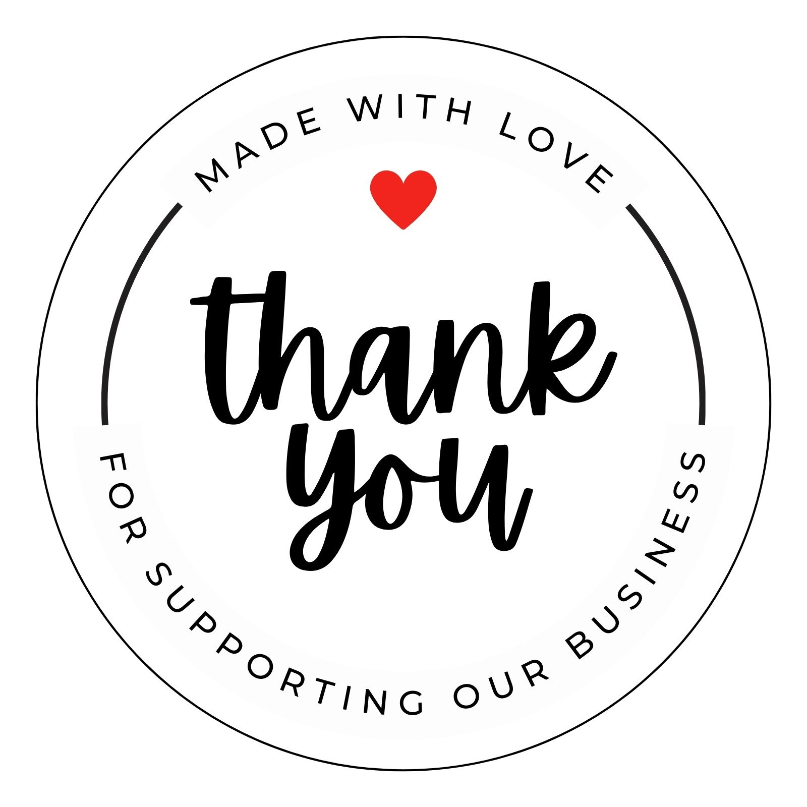 Free Printable Business Thank You Stickers Canva