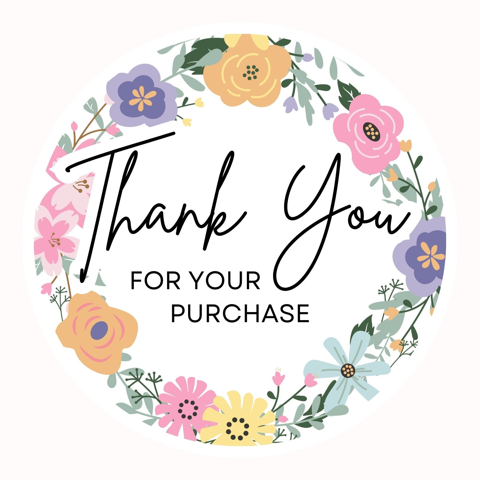 Free Printable Business Thank You Stickers Canva