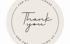 Free Printable Business Thank You Stickers Canva