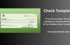 Free Printable Check Template Example Layout Excel PDF