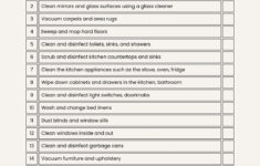 Free Printable Cleaning Checklist Templates Canva