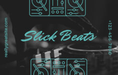 Free Printable Customizable DJ Business Cards Canva