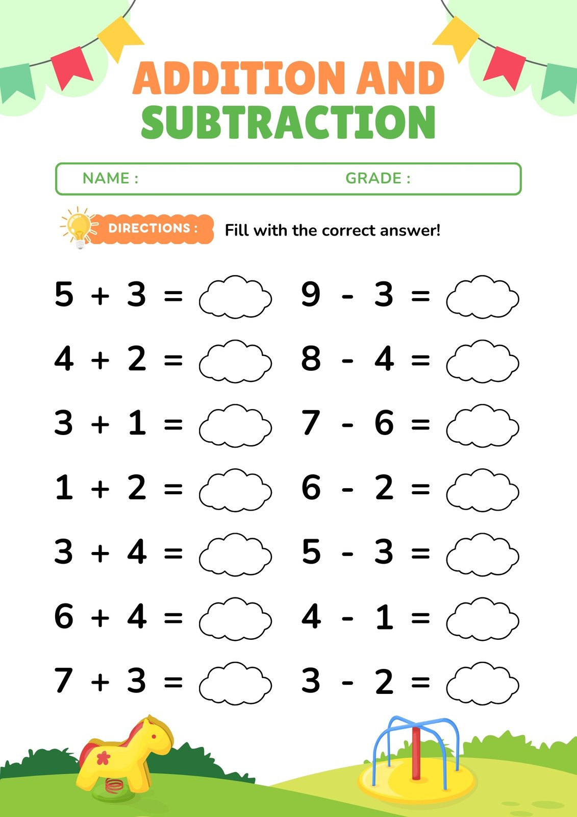 Free Printable Customizable Math Worksheet Templates Canva