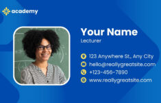 Free Printable Customizable Teacher Business Cards Canva