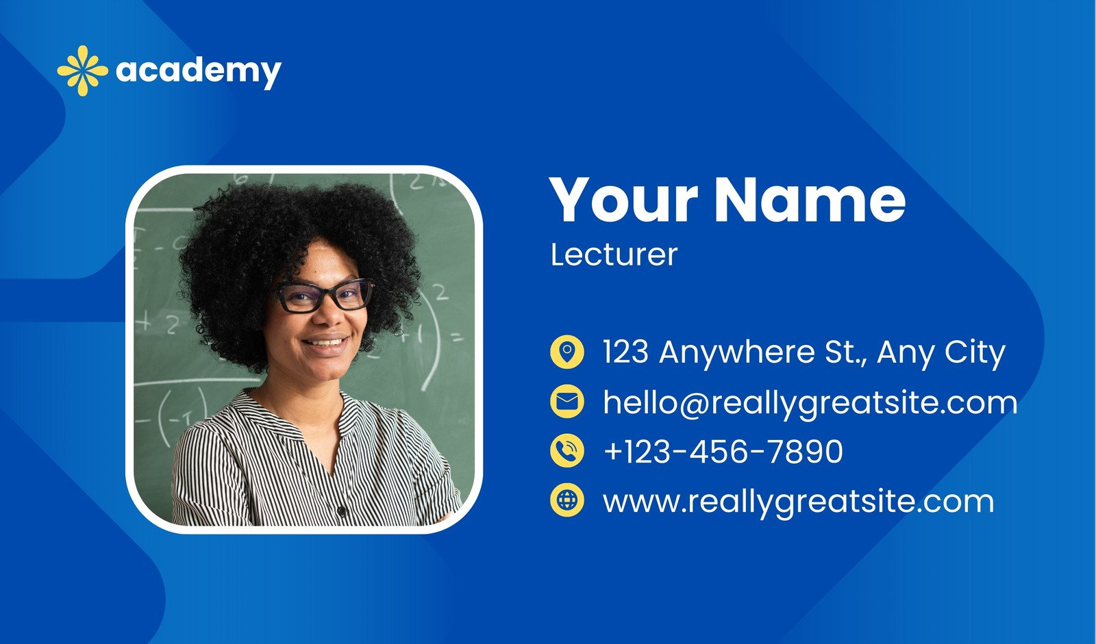 Free Printable Customizable Teacher Business Cards Canva
