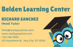 Free Printable Customizable Teacher Business Cards Canva