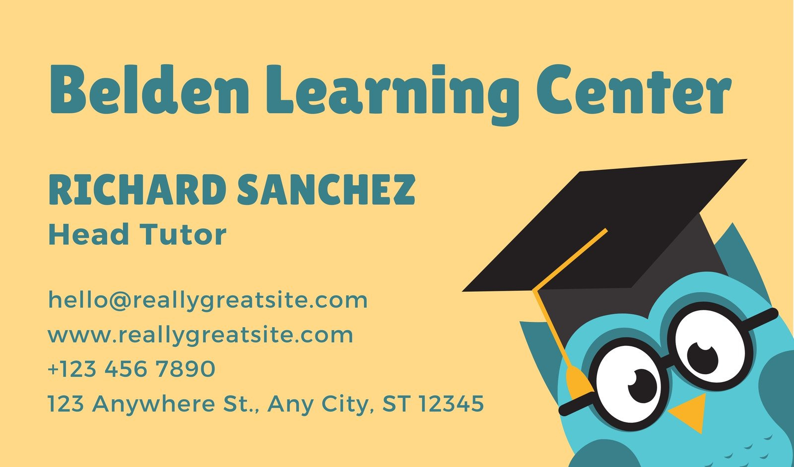 Free Printable Business Cards For Teachers