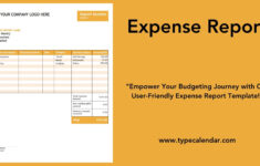 Free Printable Expense Report Templates Excel Word PDF Small Business