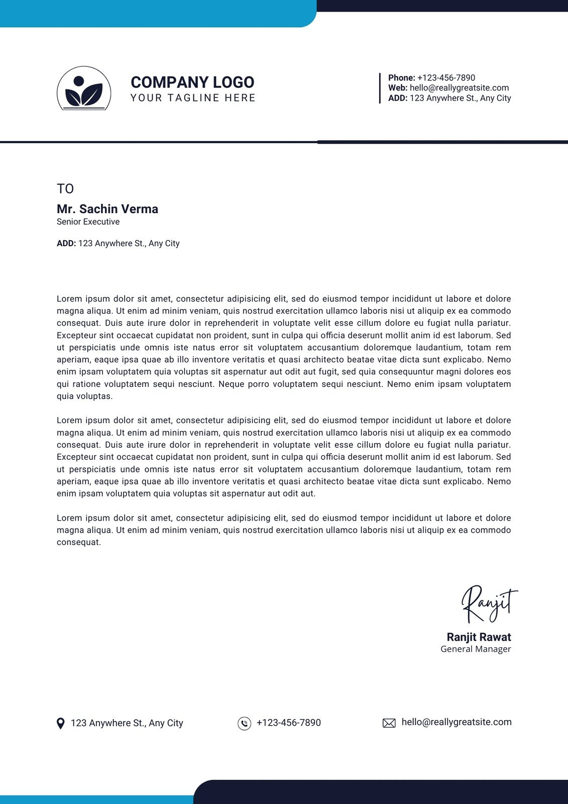 Free Printable Letterheads For Business
