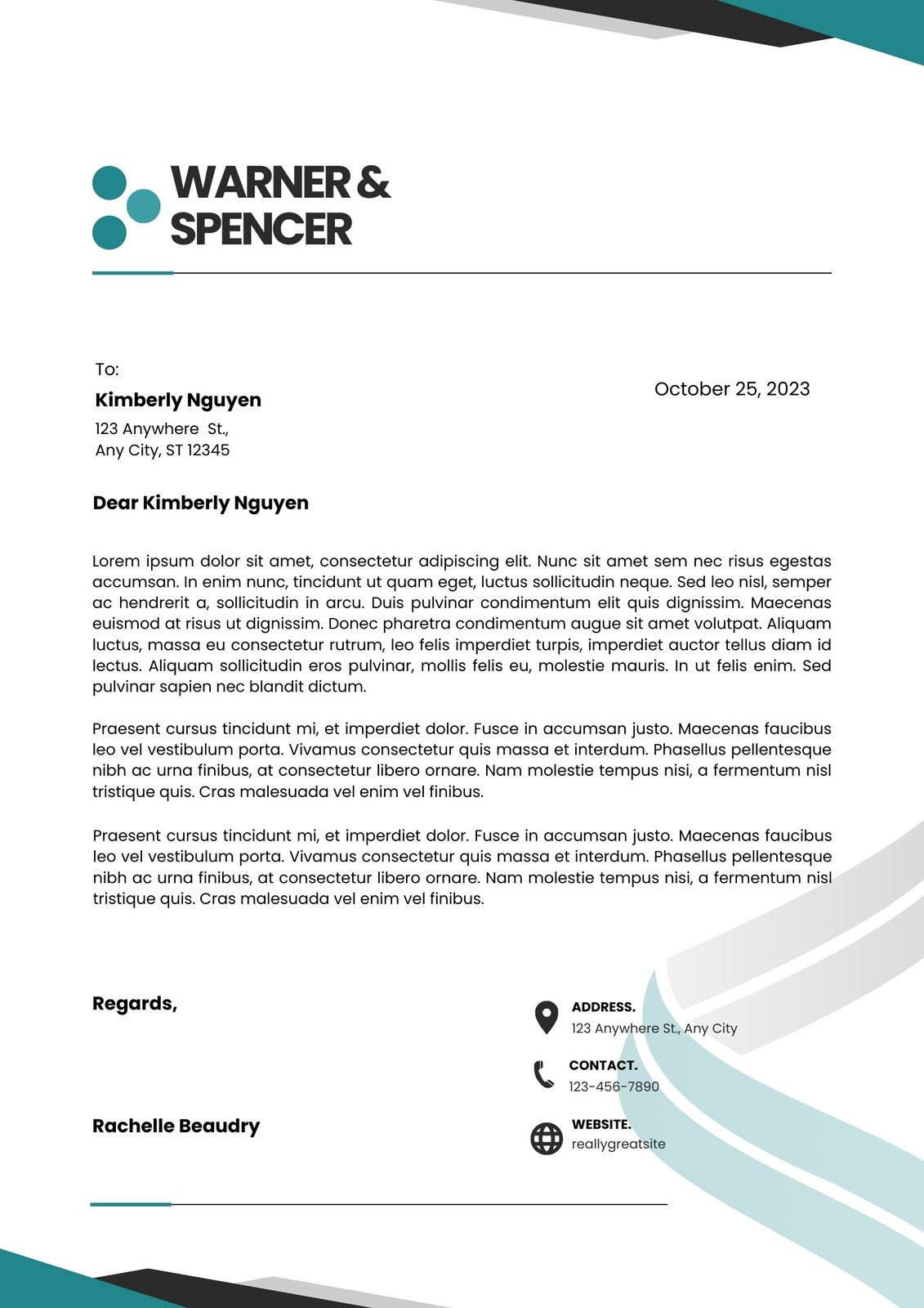 Free Printable Business Letterhead Templates