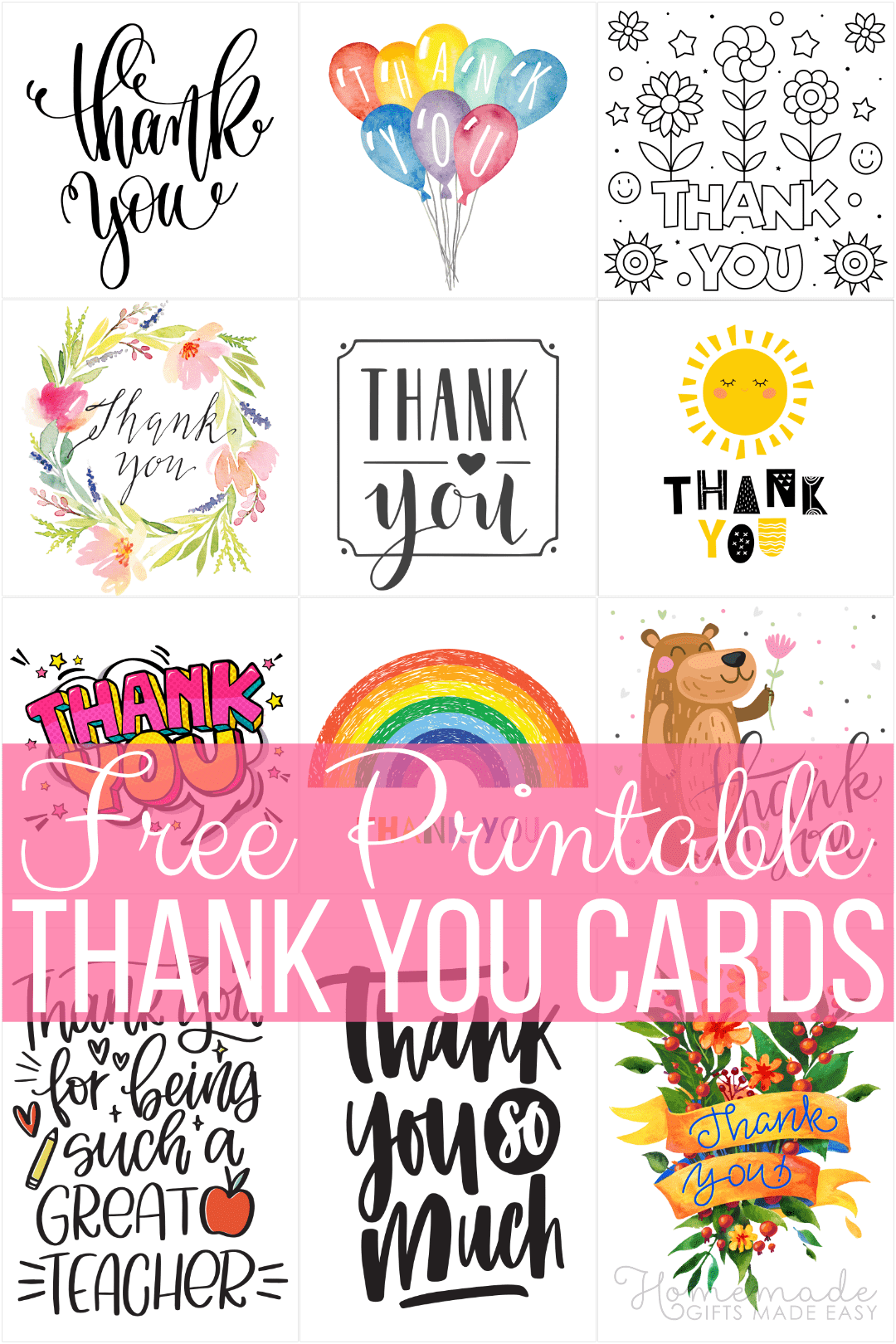 Printable Thank You Card For Business